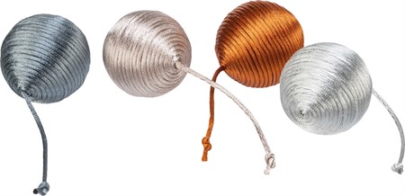 Skallerboll, tyg, ø 4,6 cm, i display