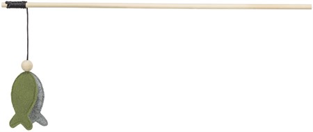 Lockstav fisk, trä/filt, kattmynta, 48 cm