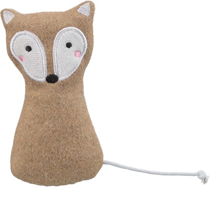 Räv, tyg, catnip, 13 cm