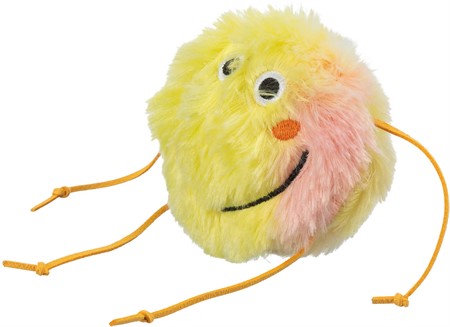 Monster, plysch, catnip, 10 cm, orange/gul
