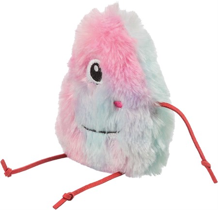 Monster, plysch, catnip, 12 cm, rosa/blå