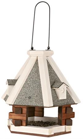 (BV)Vildfågelbord, ø 36 × 35 cm, brun/vit