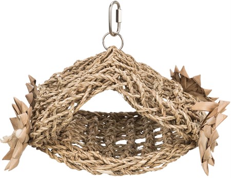 Fågeltält hängande, sjögräs, 19 × 22 cm
