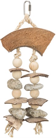 Naturleksak, cocos/snäckor, 35 cm