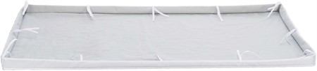 Golv för innehage #62460, polyester, 140 × 70 cm, grå/vit