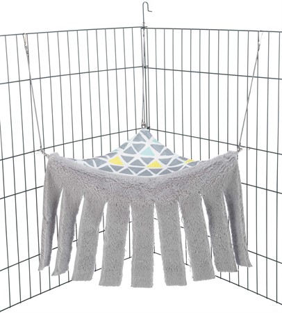 Sunny koja med hammock, hamster, 41 × 27 × 23 cm, multifärgad/grå