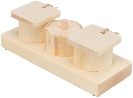Snackskoppar, trä, 15 × 4.5 × 6 cm