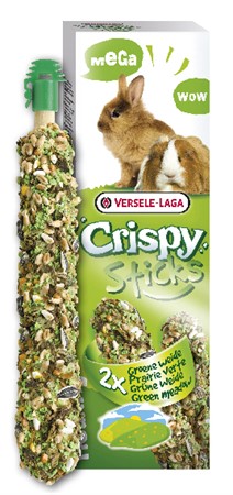 VL Crispy MegaSticks Kanin/Marsvin, Greenmeadow 2-p