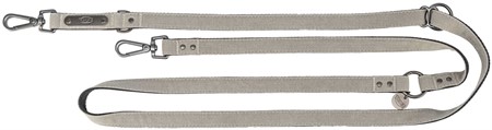 (BV)Citystyle multikoppel, S-M: 2.00 m/13 mm, ljusgrå