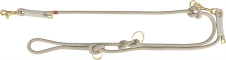 (BV)Soft rep multikoppel, XS-S: 2.00 m/ø 6 mm, grå/ljusgrå