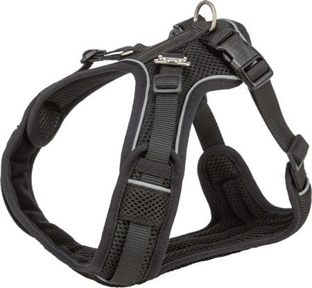 Premium FlexMesh sele, bred, XS-S: 40-57 cm/15 mm, svart