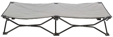 Campingbädd för hund, 120 × 22 × 60 cm, beige/svart