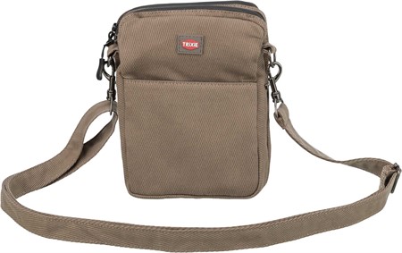 Snackpåse i cordura-look, polyester, ø 16 × 21 cm, brun