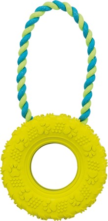 Gummidäck på rep 15/32 cm, lime