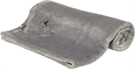 Nilay filt med kattbrodyr, plysch, 70 × 50 cm, grå