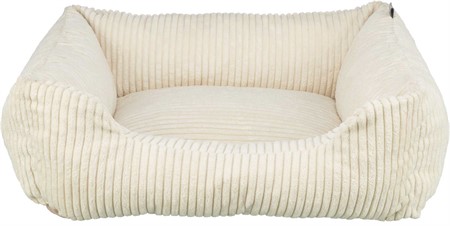 Jonna Vital bädd, plysch, rektangulär, 60 × 50 cm, cream