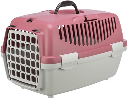 Transportbur Capri 1, XS: 32 × 31 × 48 cm, ljusgrå/antikt rosa
