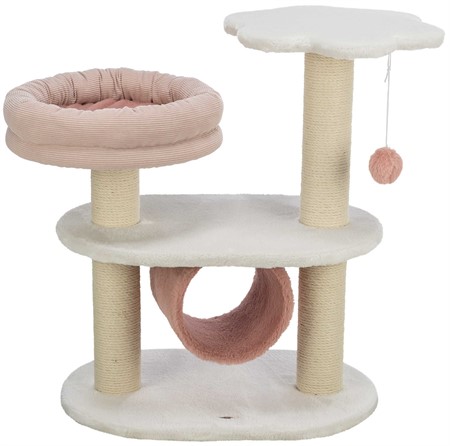 Klöspelare Isabella, 70 cm, vit/antikt rosa