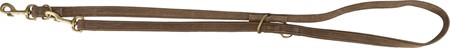 (BV)Pure multikoppel, läder, L-XL: 2 m/25 mm, brun
