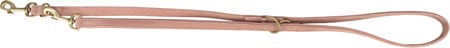 (BV)Pure multikoppel, läder, S-M: 2 m/15 mm, rosa