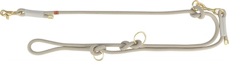 (BV)Soft rep multikoppel, S-XL: 2.00 m/ø 10 mm, grå/ljusgrå