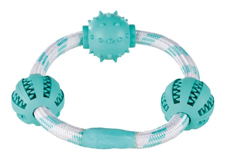 Denta Fun, repring med bollar, naturgummi, ø 20 cm