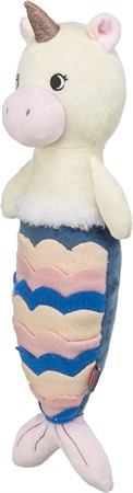 Enhörning-sjöjunfru, plysch, återvunnen, 36 cm
