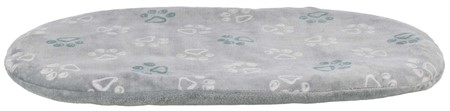 (BV)Dyna Jimmy Soft, plysch, oval, 44 × 31 cm, ljusgrå