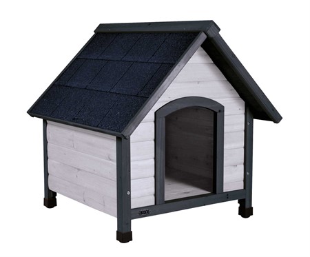 (BV)Natura hundkoja sadeltak, M: 77 × 82 × 88 cm, grå