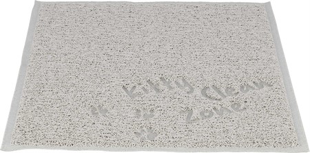 Kattlådematta, PVC, 40 × 60 cm, ljusgrå