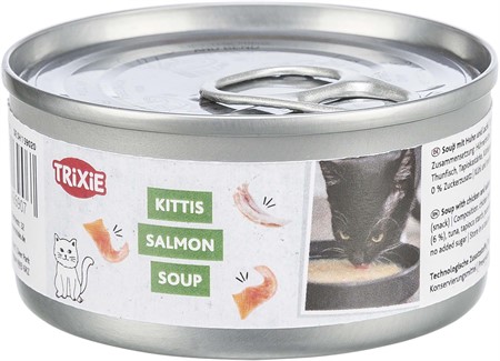Laxsoppa, konserv med kyckling & lax, 80 g