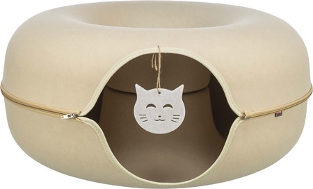 Lekdonut, filt, Ø 60 cm, beige