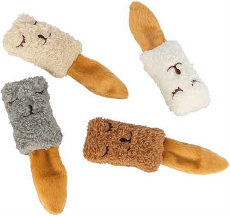 Kattleksak Sleeping, plysch, 17 cm, blandade