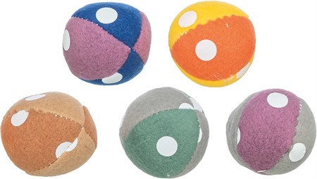 Boll, plysch, ø 4.5 cm, blandade