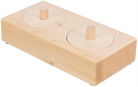 Snacksbox, trä, 14 × 3 × 7 cm