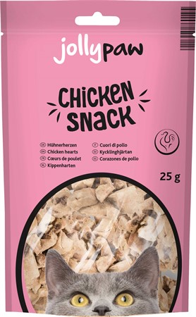 JP, Frystorkade kycklinghjärtan, 25 g