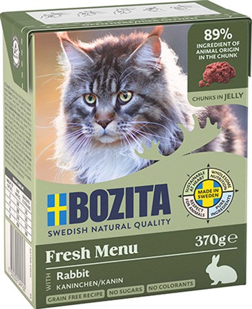 Bozita Katt Tetra Bitar i gelé Kanin 370 g