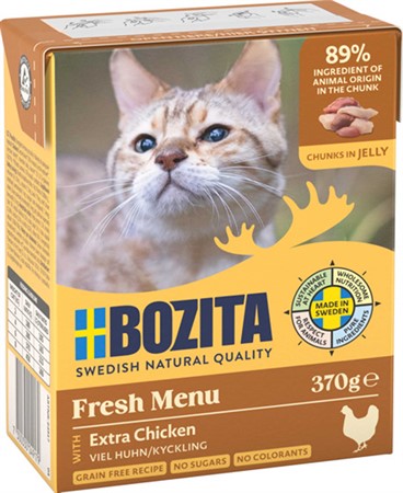 Bozita Katt Tetra Bitar i gelé Rik på Kyckling 370 g