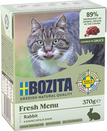 Bozita Katt Tetra Bitar i sås med Kanin 370 g