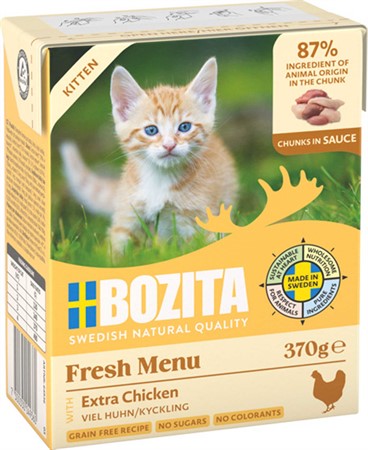 Bozita Katt Tetra Bitar i sås med Kyckling kitten 370 g