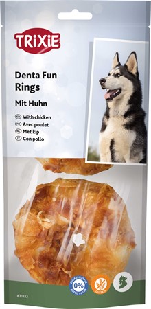 Denta Fun Tuggring, kyckling, ø 6 cm, 2-pack/110 g