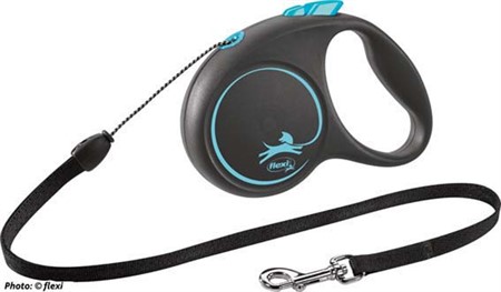 flexi BLACK DESIGN, rep, S: 5 m, blå