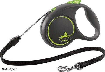 flexi BLACK DESIGN, rep, M: 5 m, grön