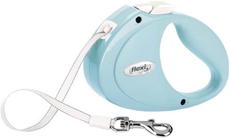 flexi PUPPY Rullkoppel med Band, XS: 2 m, ljusblå