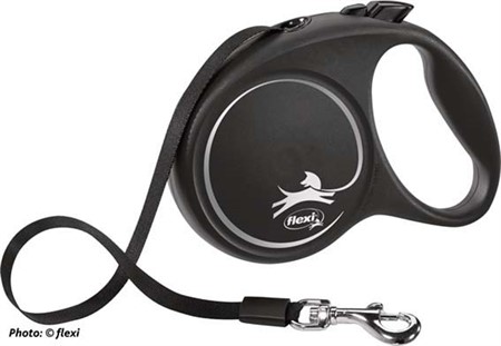 flexi BLACK DESIGN, band, M: 5 m, svart
