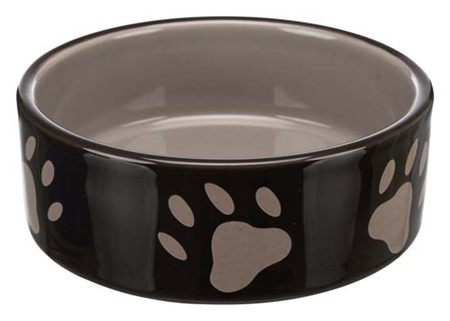 Keramikskål Brun/Beige m tassmotiv 0,3 L 12 cm