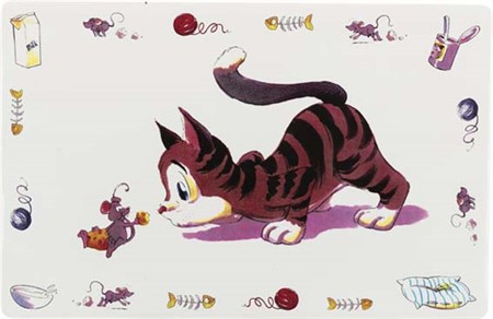 Matskålsunderlägg Glad Katt 44x28 cm