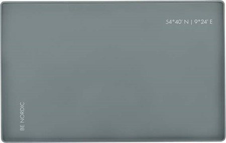 BE NORDIC Matskålsunderlägg, silikon, 48 × 30 cm, grå
