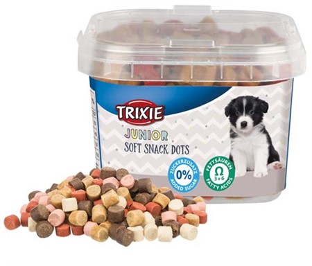 Junior Soft Snack Dots med Omega-3, 140 g plasthink