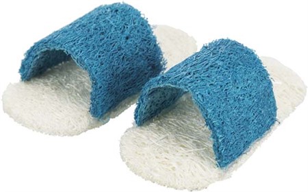 Luffaleksak, tofflor, 8 cm, 2-pack